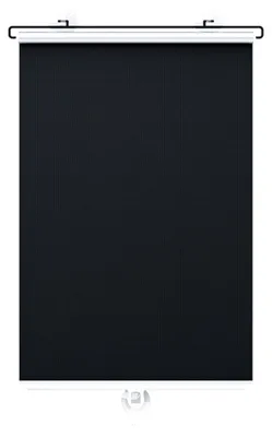 Produktbild von INF Saugnapf Verdunkelungsrollo 50x125cm schwarzes PVC für Balkon
