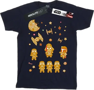 Produktbild von Star Wars - "Gingerbread Empire" T-Shirt für Herren BI46638 (4XL) (Marineblau)