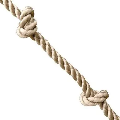Produktbild von Kletterseil mit Knoten für Schaukel, TRIGANO, für Kinder 3-12 Jahre, Länge 3,15 m, mit Metallringen