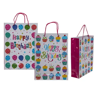 Produktbild von Papier-Geschenktüte HAPPY BIRTHDAY