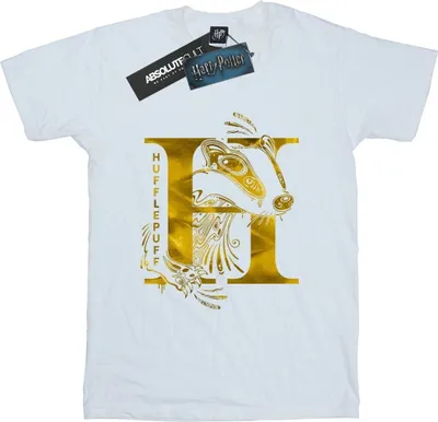 Produktbild von Harry Potter - "Hufflepuff" T-Shirt für Damen BI26943 (XL) (Weiß)