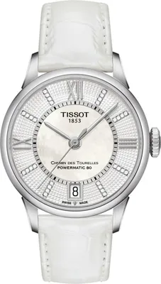 Obrázek produktu pro Tissot Dámské automatické hodinky Tissot T-Classic T0992071611600 Chemin des Tourelles Dámské automatické hodinky TIS-T0992071611600 White Onesize