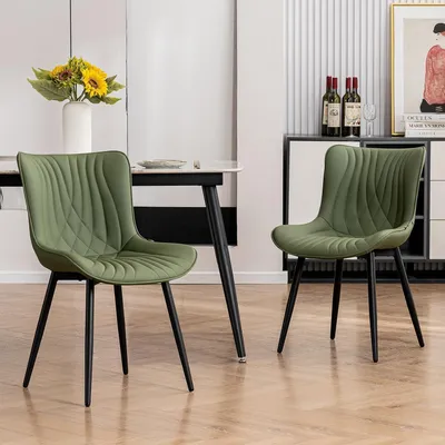 Produktbild von Esszimmerstühle, Set aus 2, olivgrün