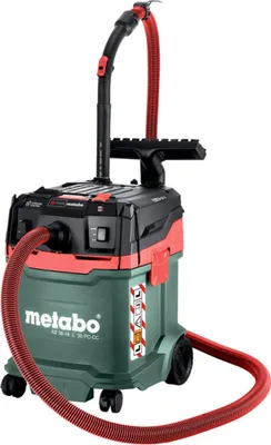 Obrázok produktu pre Metabo AS 36-18 L 30 PC CC Akkusauger Krt., Suché a mokré, Čierna, Zelená, Červená, Flis, L, Tlačidlá, 30 L
