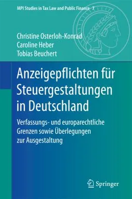 Immagine prodotto di Anzeigepflichten für Steuergestaltungen in Deutschland