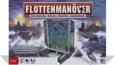 Produktbild von Hasbro Gaming Flottenmanöver Neuauflage, 2 Spieler, ab 7 Jahren (14674100)
