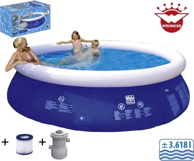 Obrázok produktu pre Happy People Wehncke Quick Up Pool Paddling Pool Blue 300x76cm