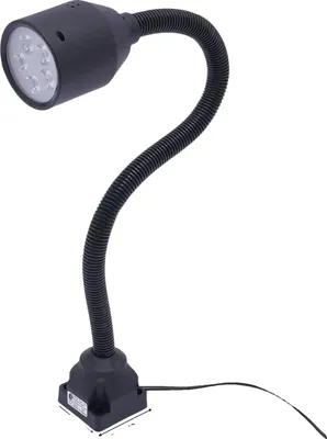 Obrázek produktu pro Dílenská lampa, ohebné rameno, světelný zdroj LED, černá, 5 W