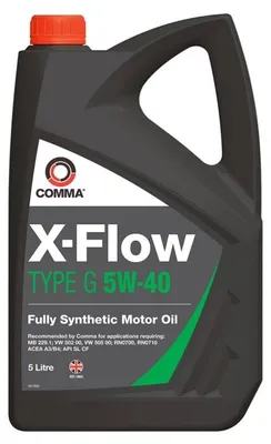 Produktbild von COMMA X-Flow G für 5W-40 5 Liter Motoröl Motorenöl Synthetisch 502 00 229.1 505 00 RN0700 RN0710 Öl