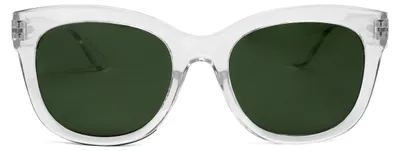 Productafbeelding van OPULIZE BIG zonnebril voor dames en heren - Trendy montuur - Groene glazen - En