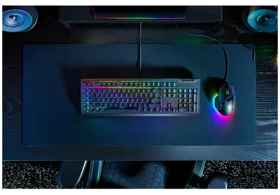Zdjęcie produktu dla Razer BlackWidow V4 X, Przewodowa, USB, Mechaniczna, QWERTZ, RGB LED, Czarny