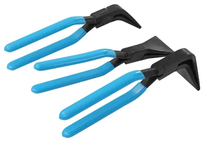 Zdjęcie produktu dla 3-częściowe szczypce do gięcia blachy, typ gięcia 45°, wytrzymałe PVC i stal węglowa