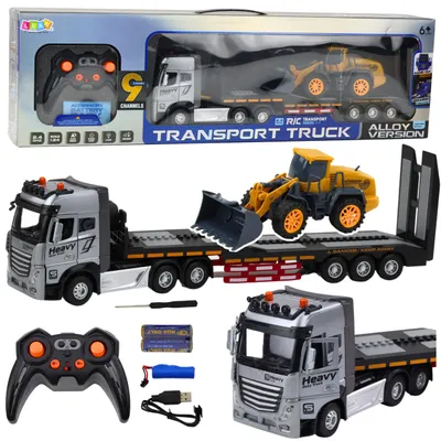 Produktbild von Leantoys RC-Baggeranhänger mit Licht und Sound 1:24