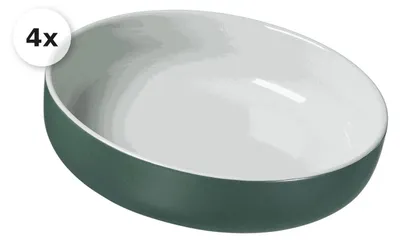 Produktbild von Suppenschale 19cm 4er Set Jasper grün