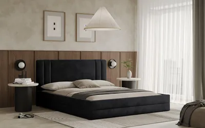 Obrázek produktu pro Postel ALCAMO 140x200 černá s úložným prostorem