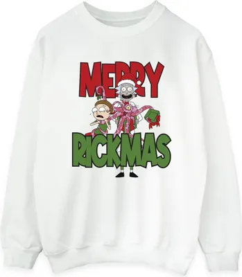 Immagine prodotto di Rick And Morty - Felpa "Merry Rickmas" per donne BI33704 (M) (Weiß)