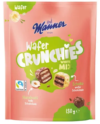 Produktbild von Manner Wafer Crunchies White Mix 130g