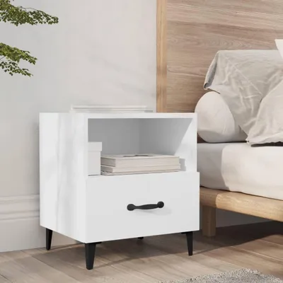 Obrázek produktu pro noční stolek vidaXL Bílý dřevěný materiál