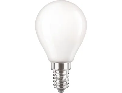 Immagine prodotto di Lampadina LED dimmerabile in vetro con luce omnidirezionale E14, Variante: 3,4 W = 40 W, E14, 2700 K, 470 lm, goccia smerigliata