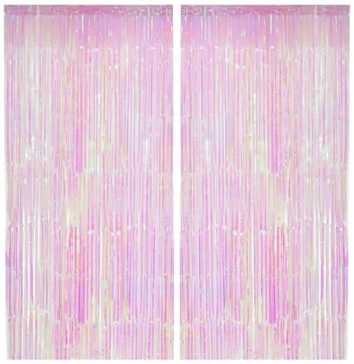 Produktbild von 2x Lametta Vorhang - Einhorn - 91x244 cm