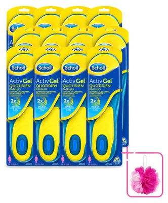 Zdjęcie produktu dla 12 sztuk wkładek do butów Scholl ActivGel Everyday - rozmiar 35,5 - 40,5 - zestaw ekonomiczny