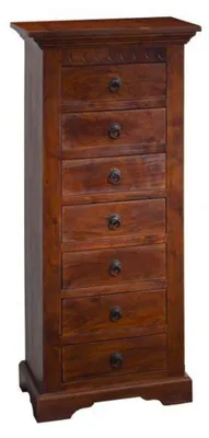 Immagine prodotto di MASSIVMOEBEL24 | OXFORD #523 Cassettiera in legno di acacia - laccato / nougat 47x43x112