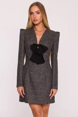 Produktbild von Made of Emotion Minikleid für Frauen Hahnelos M869 schwarz XL