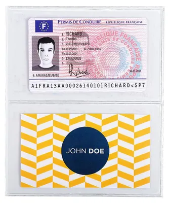 Immagine prodotto di Custodia protettiva 64x110 per carte di credito e documenti, confezione da 10
