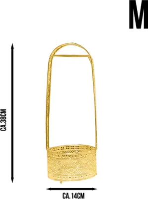 Image de Luna - Panier à charbon - Or M
