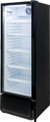 Zdjęcie produktu dla Witryna chłodnicza przeszklona na napoje z oświetleniem LED jednodrzwiowa Mega-M DIEGO i54 54x57x171cm 280L