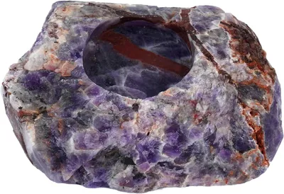 Productafbeelding van Natuurlijke Kristallen Kaars Houder Ornament Ruwe Steen Kaars Theelicht Houder voor Huis Tuin Decoratie Huisdecoratie Kaarsenhouder