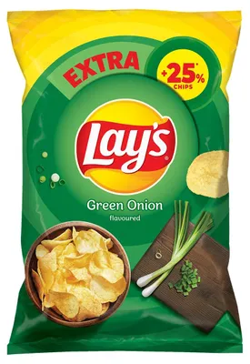 Zdjęcie produktu dla Lay's Chipsy o smaku zielonej cebulki 163 g