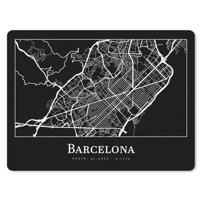 Produktbild von MuchoWow® Mauspad Mousepad Stadtplan - Barcelona - Karte 23x19 cm - Mousepads - Maus Mat - Pad - Mausunterlage - Schreibtischunterlage - Mauspad