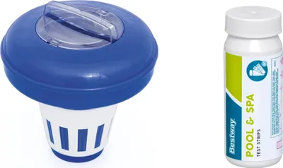 Produktbild von Bestway Flowclear | Dosierschwimmer Testkit | 16,5 cm Ø | Einfache Überprüfung des Chemiegehalts | Poolwasser sauber und kristallklar