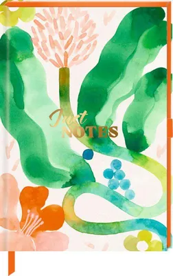 Image de Carnet DIN A5 - Just Notes (Feuilles vertes)