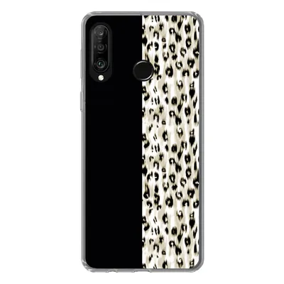 Produktbild von MuchoWow® Handyhülle Schutzhülle Hülle für Huawei P30 Lite Pantherdruck - Pelz - Tier Silikon Softcase Handy Hülle - Handyhülle