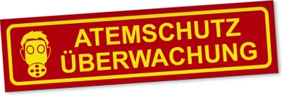 Produktbild von PantherPixel Atemschutzüberwachung Magnetschild Auto ASÜ Feuerwehr Magnetfolie Geschenkidee 30 x 8 cm REFLEKTIEREND