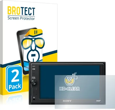 Produktbild von 2x Für Sony XAV-AX1005DB Schutzfolie BROTECT Displayschutz Display Schutz Folie Klar Transparent
