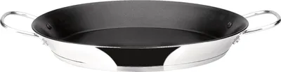 Produktbild von Edelstahl Paellapan - 28 cm - geeignet für 2 Personen - PFOA-frei