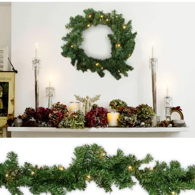 Image de Guirlande lumineuse LED Ikodm, 5 mètres, avec 100 LED blanc chaud, sans décorations
