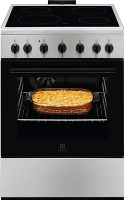 Obrázok produktu pre Electrolux LKR620066X, Voľne stojaci sporák, Nerezová oceľ, Otočné, Predné, Keramický, 4 zone(s)