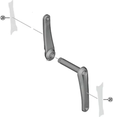 Produktbild von SHIMANO Schutzfolie FC-M8100 165/170mm Aufkleber - 170mm.