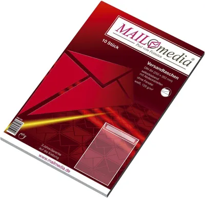 Zdjęcie produktu dla mayer-network 30002545 Koperty B4, bez okienka, klej samoprzylepny, 120 g/m², białe, 10 szt