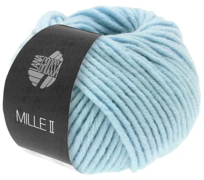 Produktbild von Lana Grossa MILLE II 50 g strapazierfähiges Mischgarn mit Wolle 55 m Farbe 085 - Hellblau