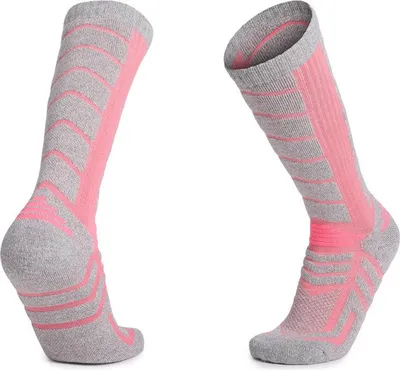 Produktbild von Skisocken aus Wolle (2 Paar), warme Socken, dicke Kniestrümpfe, Wintersocken, Damensocken