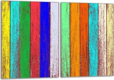 Immagine prodotto di Set di piastre di copertura per piano cottura 2x40x52 cm in Vetroceramica con alzatina in vetro, color legno