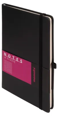 Zdjęcie produktu dla Memofix A5 notes kratka czarny