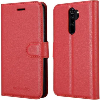 Produktbild von Cadorabo Hülle für Xiaomi RedMi NOTE 8 PRO Schutz Hülle in Rot Handyhülle Etui Case Cover Magnetverschluss