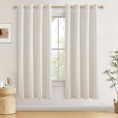 Immagine prodotto di Tende in lino semitrasparenti, 175 x 140 cm, ideali per il soggiorno e la cameretta