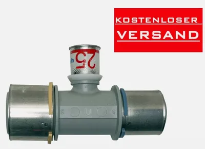 Produktbild von Uponor S-Press T-Stück reduziert PPSU 50-25-40 für Sanitär- und Heizungsbereich